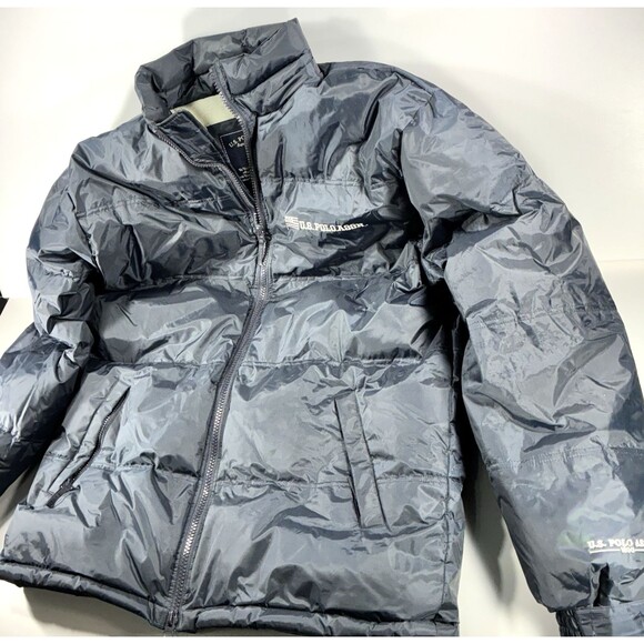 U.S. Polo Assn. Navy Blue Full Zip Insulated Puffer Jacket Men's Large - Picture 3 of 16